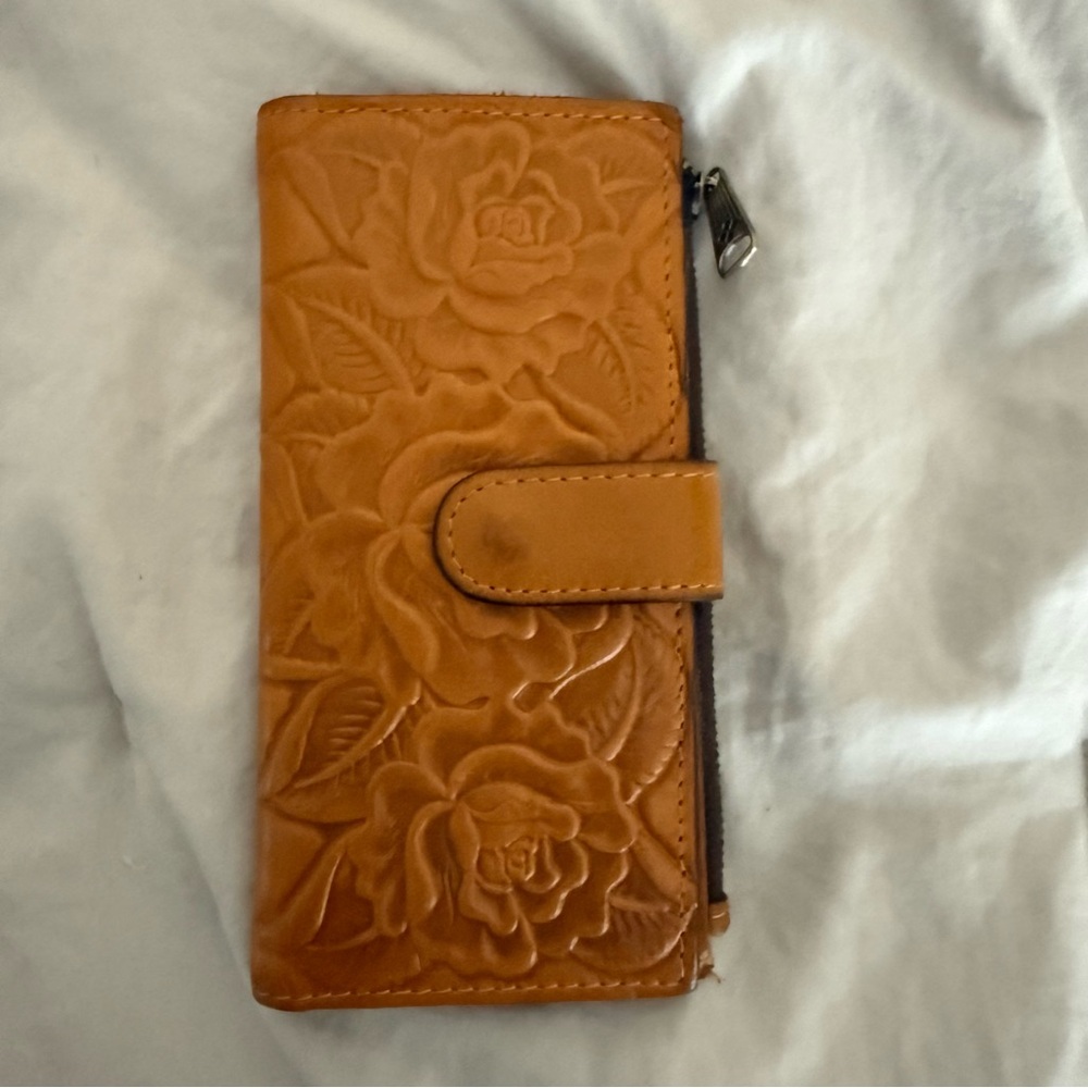 Patricia Nash Tan Embossed Wallet